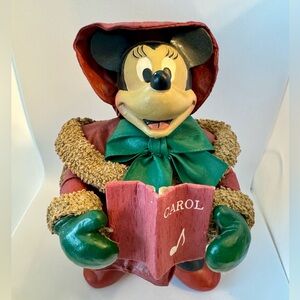 Vintage Disney’s Kurt Alder Minnie Mouse Christmas Caroler Figure